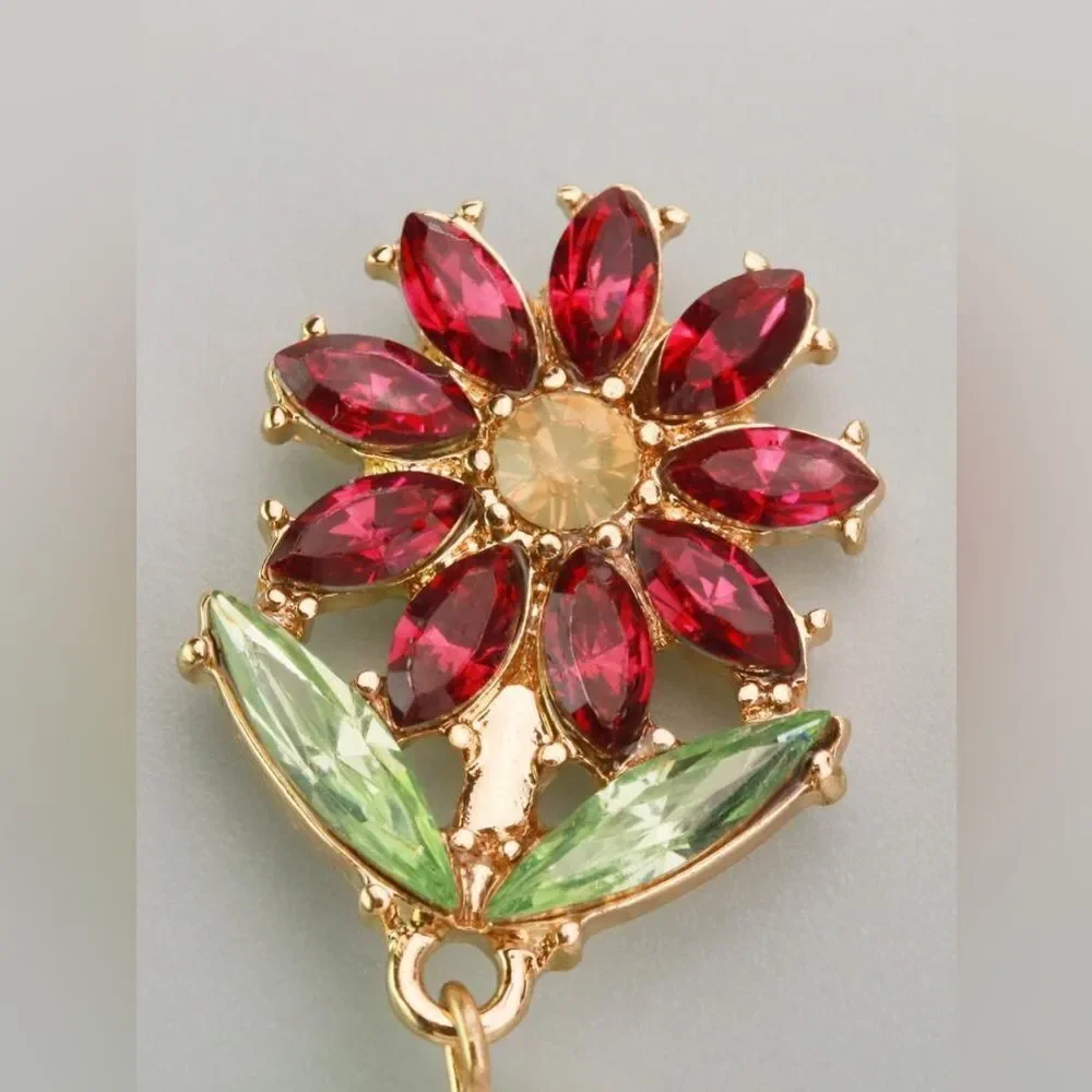 Floral Pearl Drop Earrings N1780